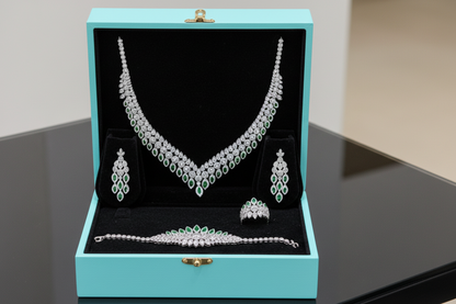 Emerald Dewdrop Zircon Set