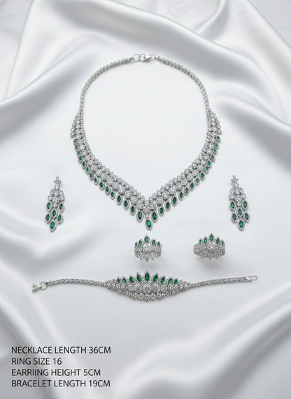 Emerald Dewdrop Zircon Set