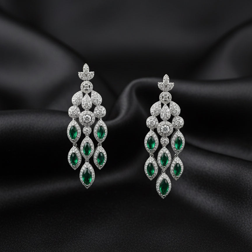 Emerald Dewdrop Zircon Set