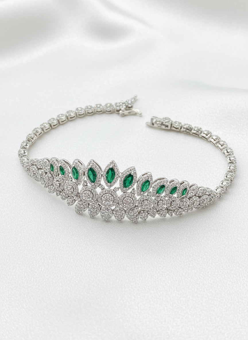 Emerald Dewdrop Zircon Set