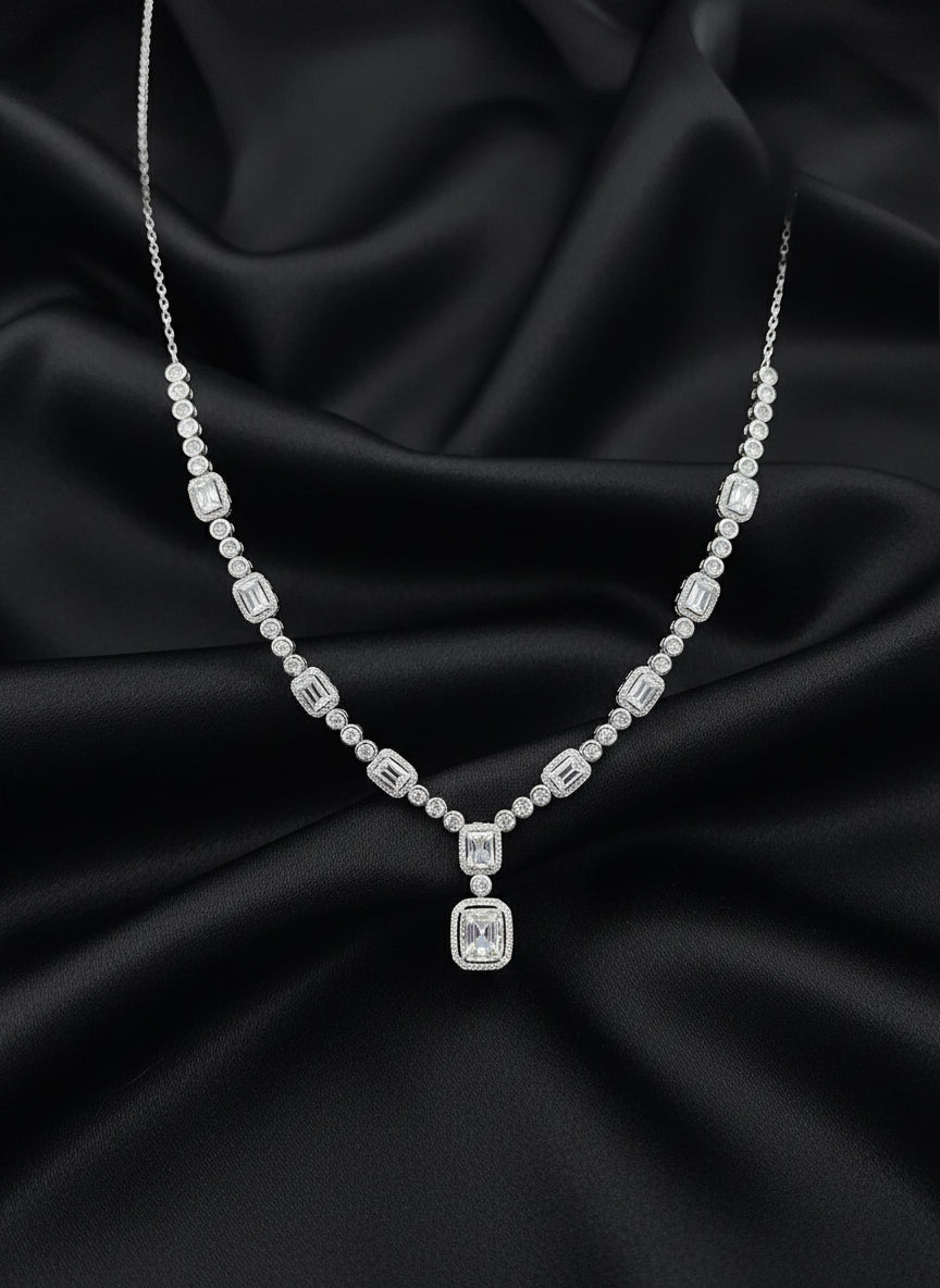 Celestia Royale  Silver Jewellery Set