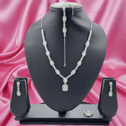 Celestia Royale  Silver Jewellery Set