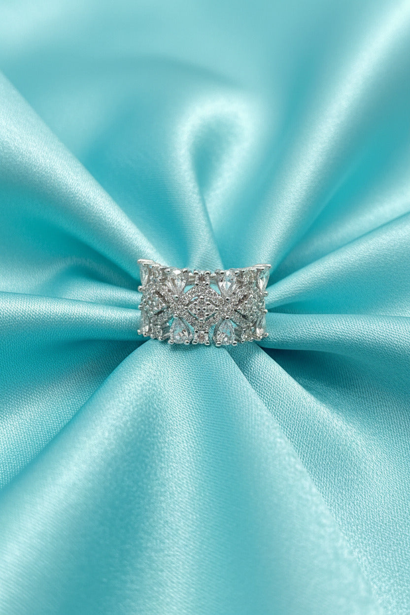 Celestial Halo Silver Ring