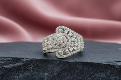 Celestia Bloom Silver Ring