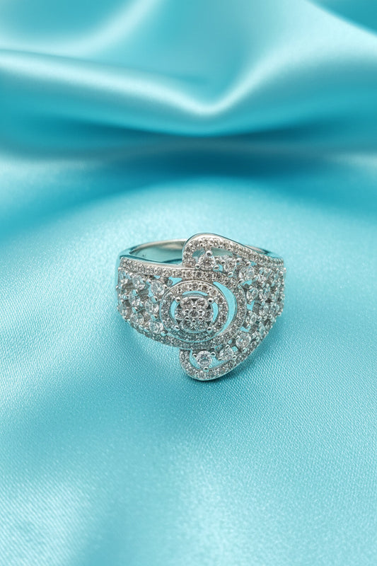Celestia Bloom Silver Ring