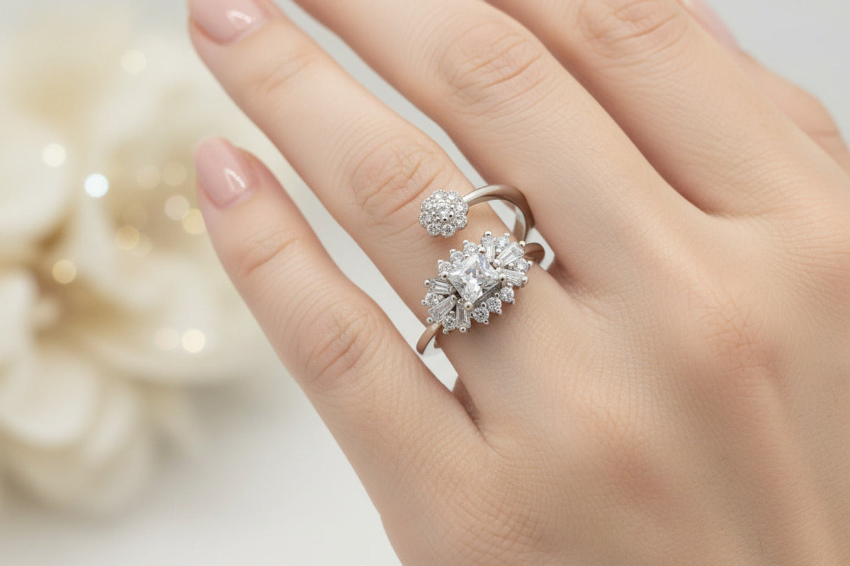 Aurora Whisper Silver Ring