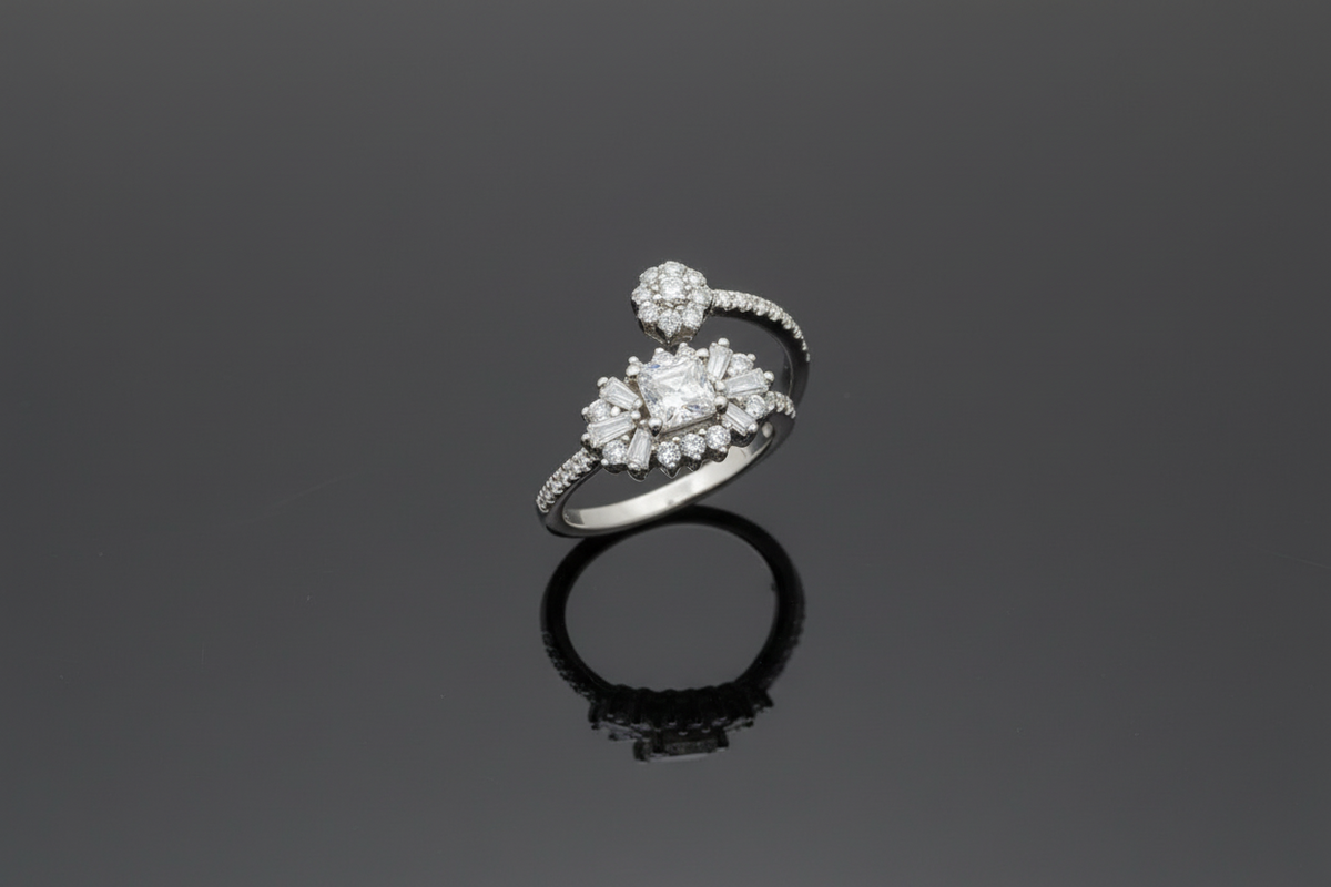 Aurora Whisper Silver Ring