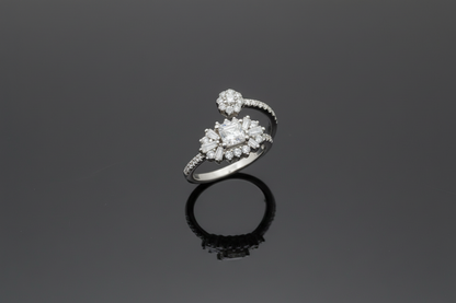 Aurora Whisper Silver Ring