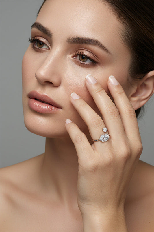 Aurora Whisper Silver Ring