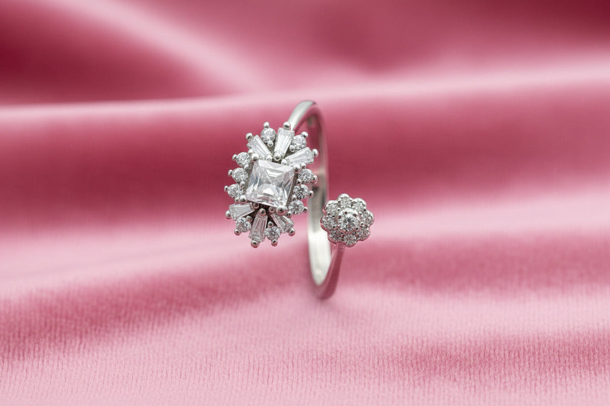 Aurora Whisper Silver Ring