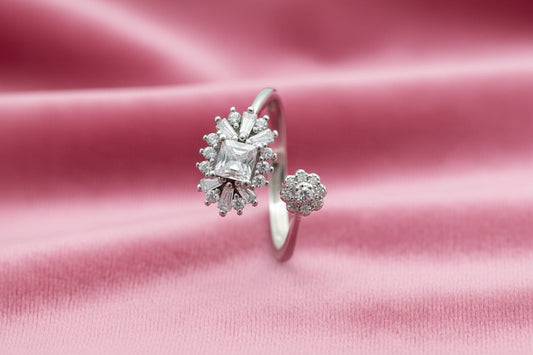 Aurora Whisper Silver Ring