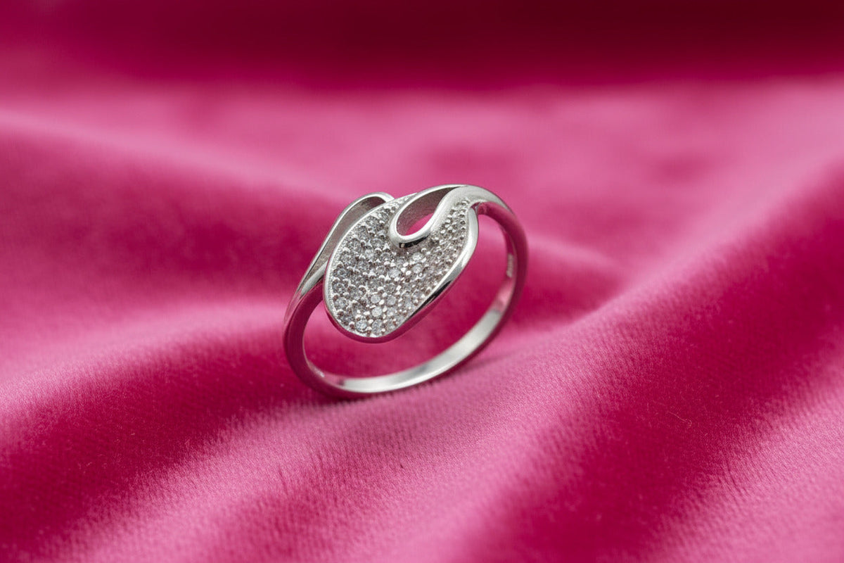 Silver Serene Swirl Silver Ring