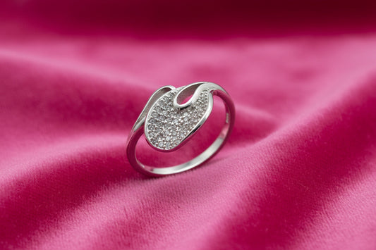 Silver Serene Swirl Silver Ring