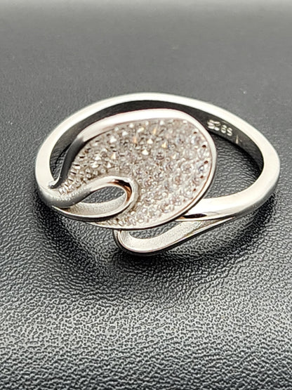 Silver Serene Swirl Silver Ring