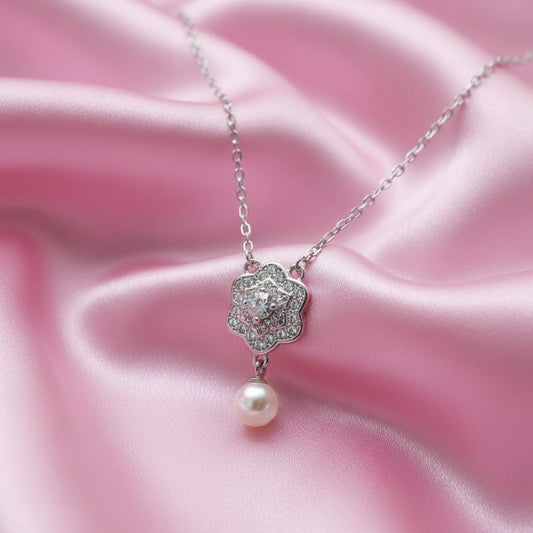 Celeste Pearl Bloom Silver Set