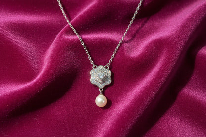 Celeste Pearl Bloom Silver Set