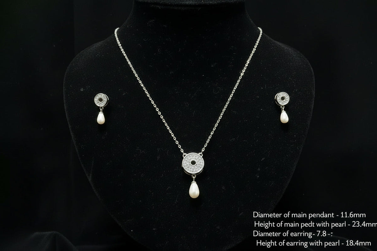 Celeste Pearl Halo Set