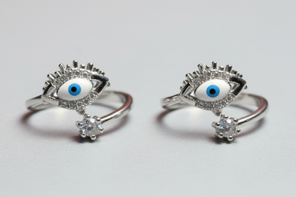 Nazar Charm Toe Rings