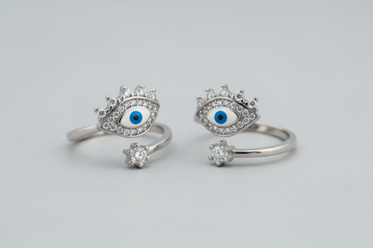 Royal Nazar Toe Rings