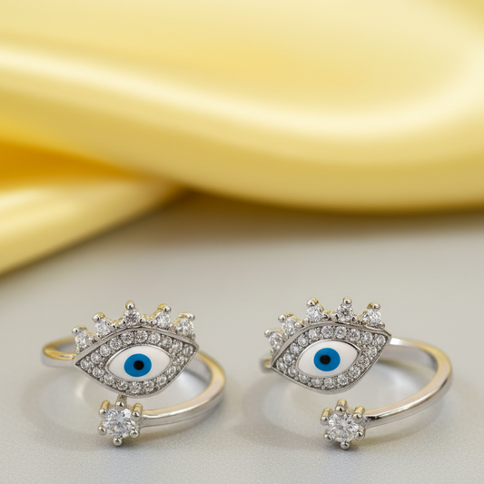 Royal Nazar Toe Rings