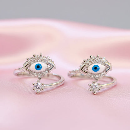 Celestial Nazar Toe Rings