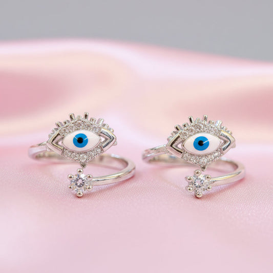 Celestial Nazar Toe Rings