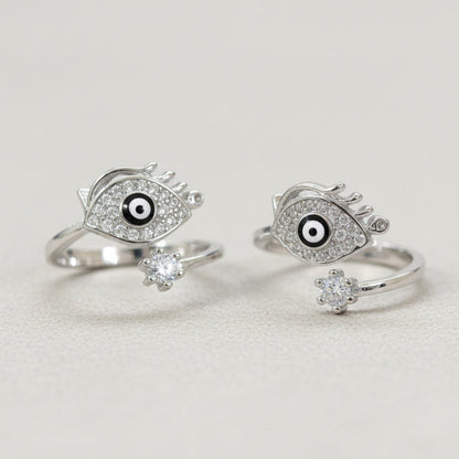 Shimmer Nazar Toe Rings