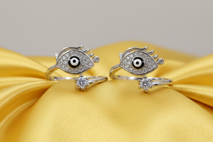 Shimmer Nazar Toe Rings