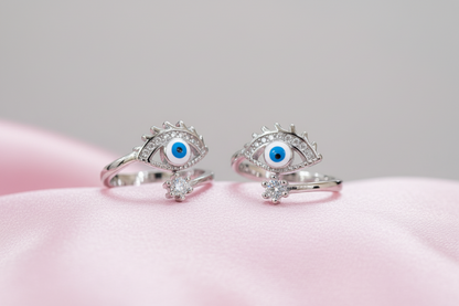 Azure Nazar Toe Rings