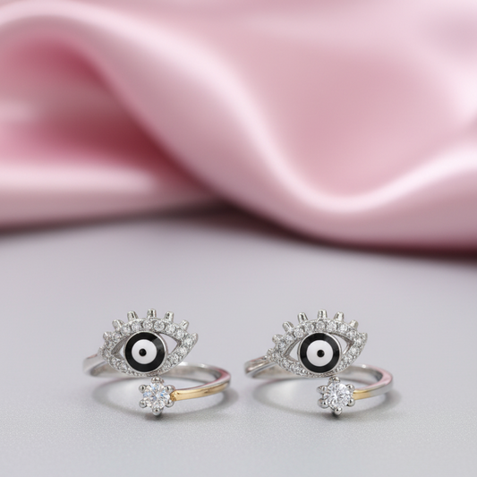 Radiant Nazar Toe Rings