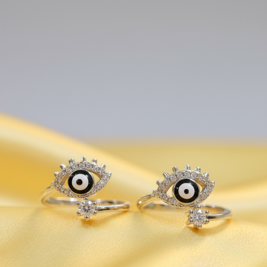 Radiant Nazar Toe Rings