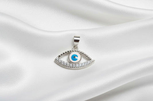 Azure Guardian Eye Pendant