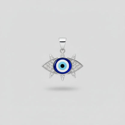 Obsidian Guardian Spike Eye Pendant