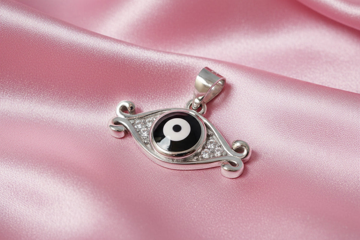 Vintage Charm Evil Eye Pendant