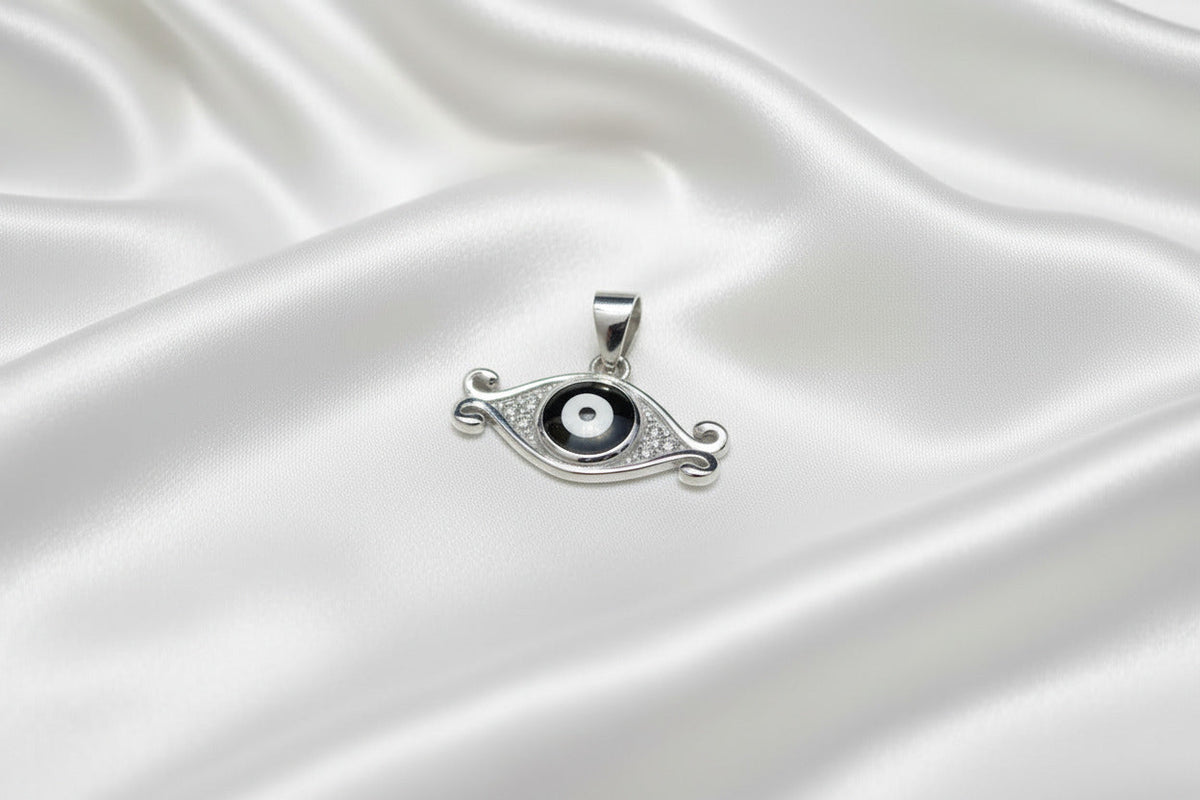 Vintage Charm Evil Eye Pendant