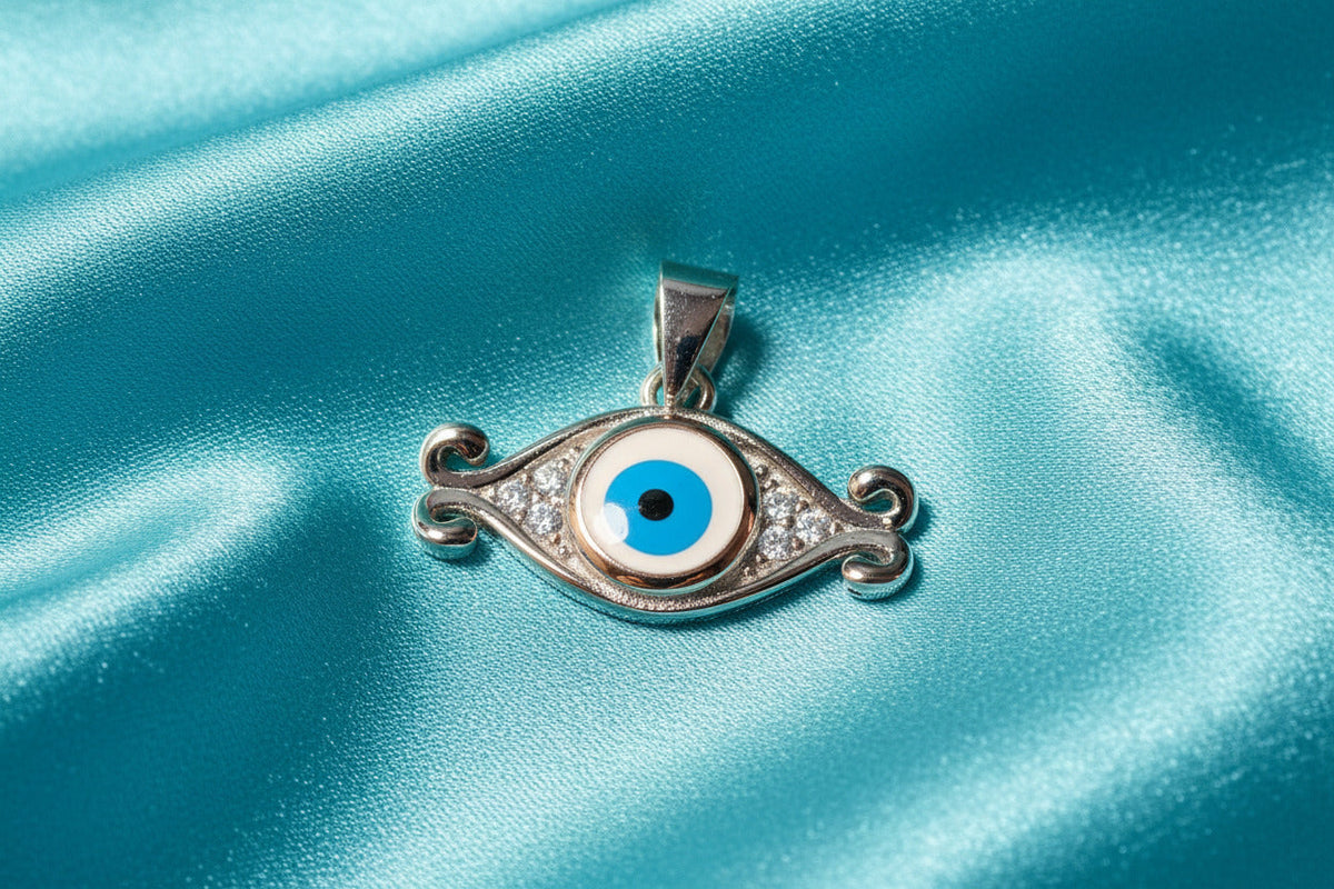 Vintage Charm Evil Eye Pendant