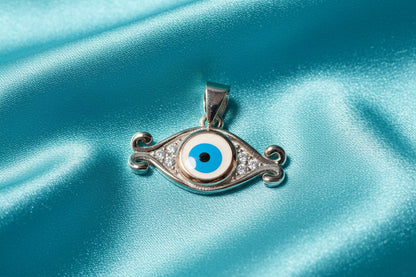 Vintage Charm Evil Eye Pendant