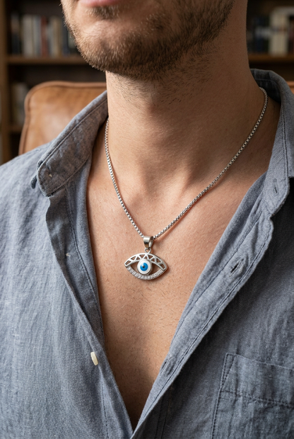 Mystic Lattice Eye Pendant