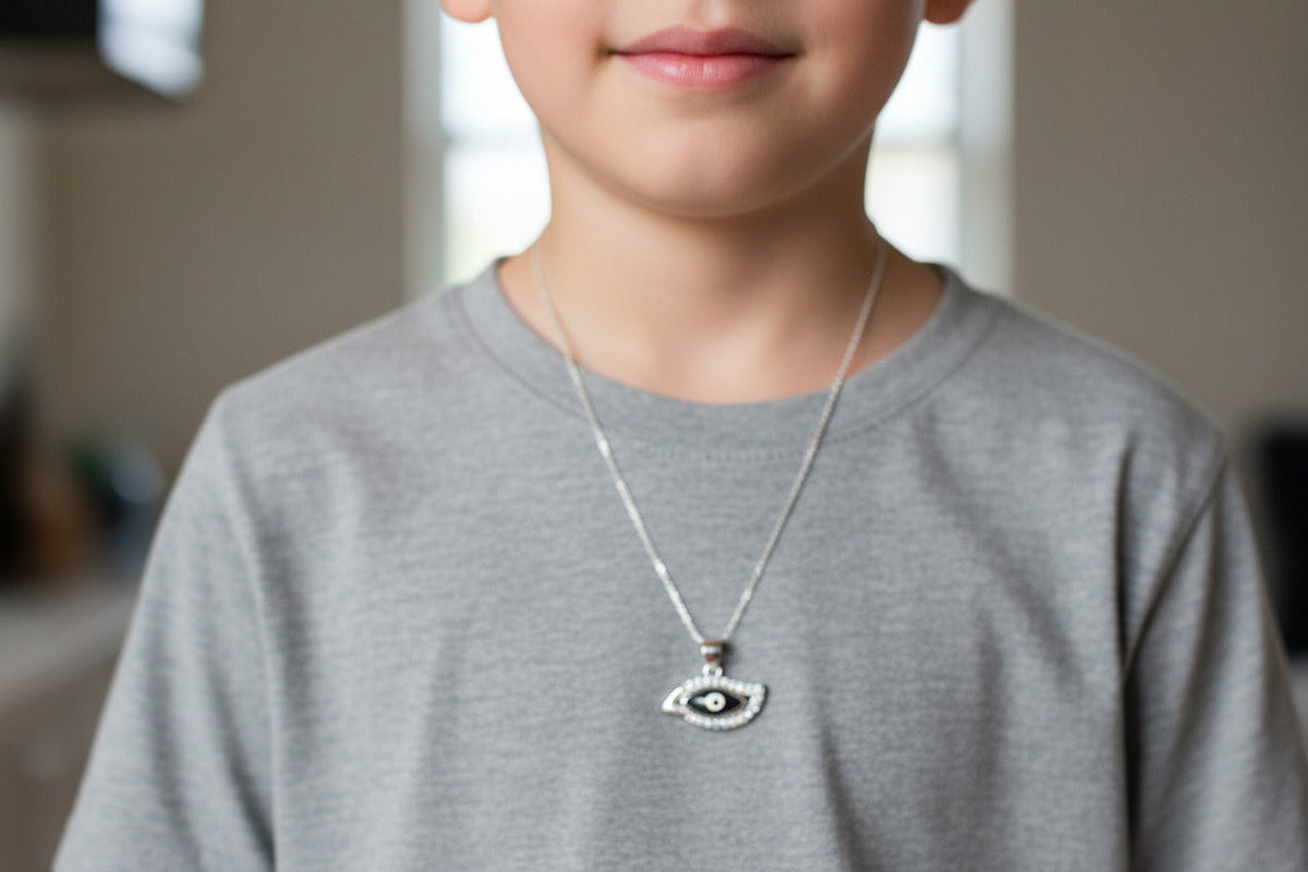 Azure Guardian Eye Pendant