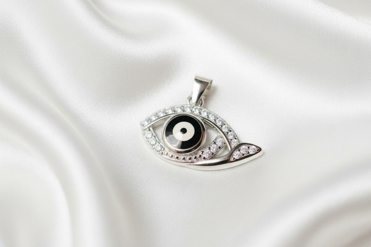 Mystic Wave Evil Eye Pendant