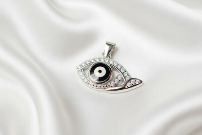 Mystic Wave Evil Eye Pendant