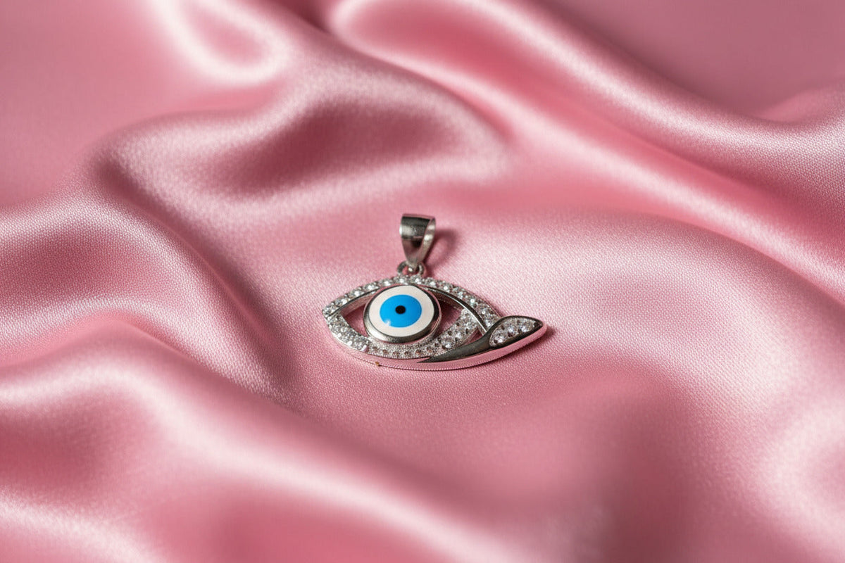 Mystic Wave Evil Eye Pendant