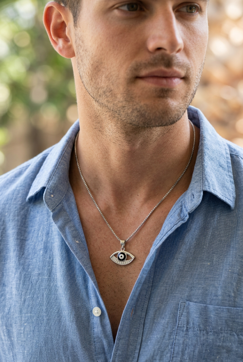 Azure Arc Evil Eye Pendant