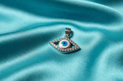Celestial Diamond Evil Eye Pendant