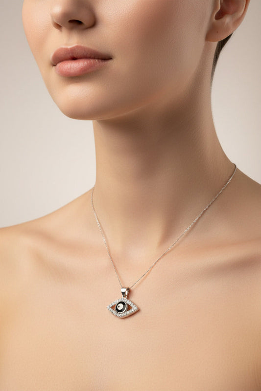 Celestial Diamond Evil Eye Pendant