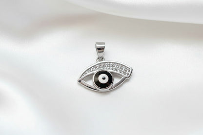 Rose Noir Evil Eye Pendant