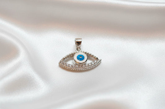 Golden Halo Evil Eye Pendant