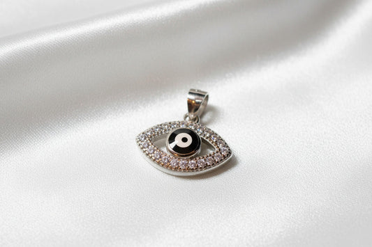 Midnight Spark Evil Eye Pendant