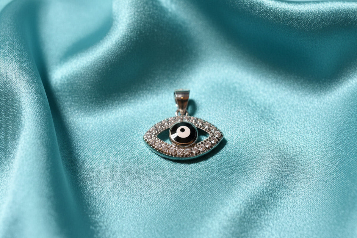 Midnight Spark Evil Eye Pendant
