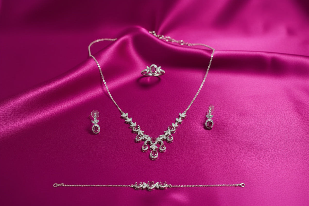 Ruby Petal Cascade Set